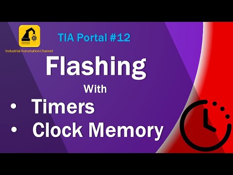 TIA Portal #12: Flashing a lamp using timer or clock memory