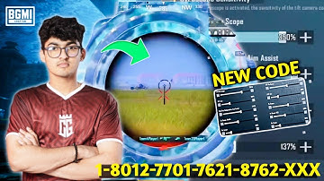 3.5 UPDATE 🔥 CG GOBLIN SENSITIVITY & control code 🚀 0 RECOIL SENSITIVITY/ PUBG/BGMI