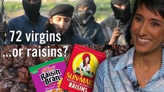 72 virgins… or raisins? Irshad has a surprise for Muslim “martyrs”!