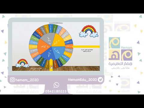 لعبة العجلة الدوارة للأسماء الأسئلة ٢٨ اسم