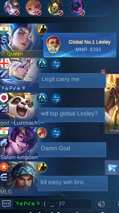 LEGIT GLOBAL LESLEY 👑⚡ | Enemies FEAR Sniper Queen 😱🔥 #mobalegends5v5 #moba5v5english #moba5v5pippin