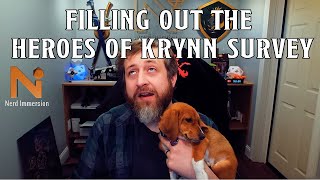 Filling Out the Heroes of Krynn UA Survey | Nerd Immersion