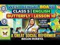 A Great Social Reformer, West Bengal Board, Class 5, English Book Butterfly #english