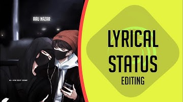 New Type Lyrical Status Editing | Alight Motion Lyrical Status Editing | 🔥 @Prajwal Mahalle
