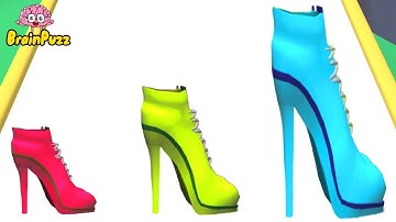 High Heels - Noob VS Pro VS Hacker - Very Satisfying and Relaxing Mobile Gameplay iOS, Android