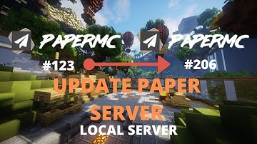 How to update Minecraft Paper Jars to newer versions (Local Server)