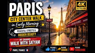 Paris City Center Walk in Early Morning | Peaceful Streets &amp; Hidden Beauty | #france #streetwalk
