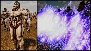 12.000 Titans vs 17 Lines Of Heroes And Gods - Ultimate Epic Battle Simulator 2