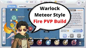 [ROX] Meteor Style Warlock PVP Skill Build | 2H Specified | Requested Video