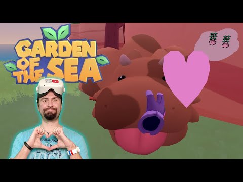 Видео: Накормил летающую корову репой, в игре Garden of the Sea VR!