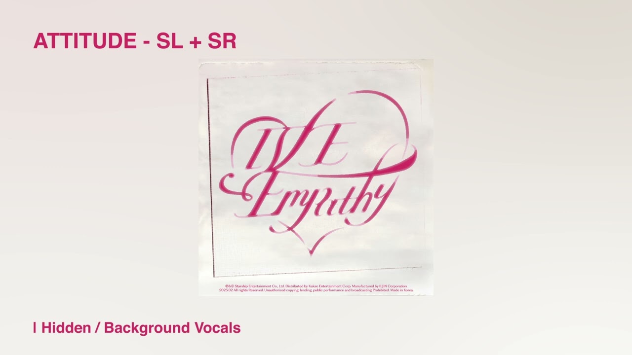 IVE - Attitude [Dolby Atmos Hidden | Background Vocals + Adlibs]