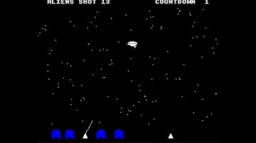 BBC Micro Model B Space Defence Game