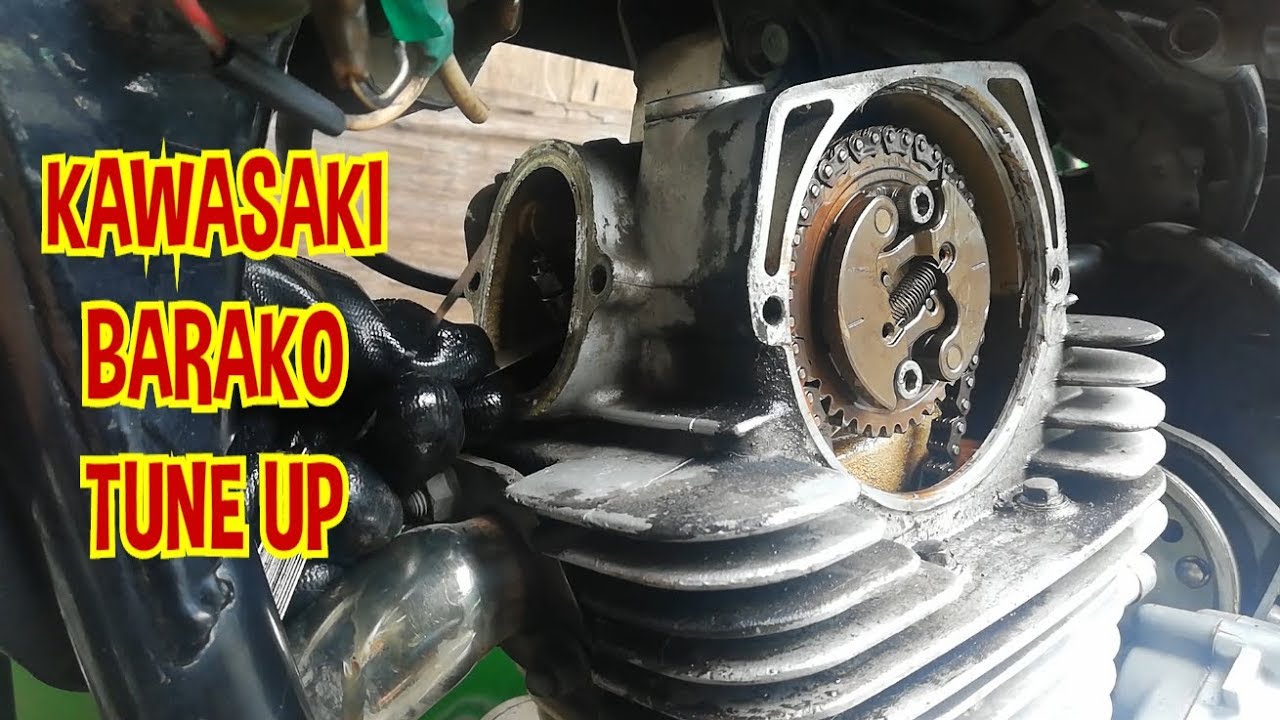 Kawasaki Barako 175 Tune Up Valve Clearance Settings Youtube