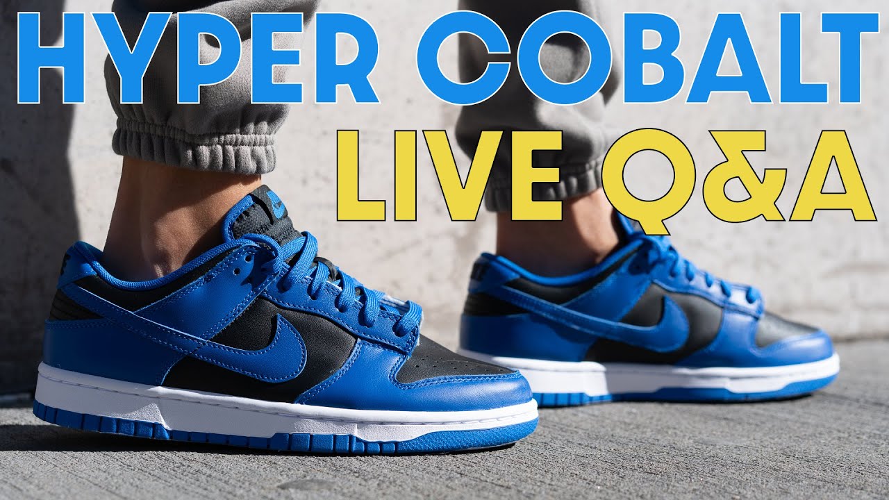 NIKE DUNK LOW HYPER COBALT LIVE UNBOXING PRE-SHOW AND Q&A