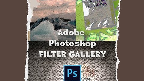 Adobe Photoshop Filter tutorials |Adobe Photoshop filter gallery effect| Beginners tutorial series-2