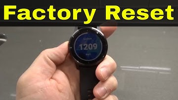 Garmin Vivoactive 4-How To Factory Reset-Full Tutorial