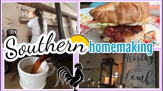 A Southern Homemaker | Bacon Egg & Cheese Croissants & Instant Pot Pork Tacos | Southern Homemaking