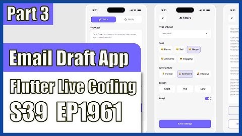 [Flutter] Flutter Live Coding EP1961 (Draft Bot App Part 3)