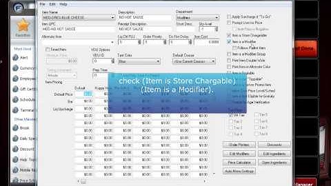 Future POS create item & button