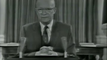 Dwight D. Eisenhower - Farewell Address (Military-Industrial Complex segment) Video - 1961