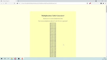Multiplication Table Generator using JS | JS Demo Project 4 Prompt | Learn HTML, CSS, JS (தமிழ்)