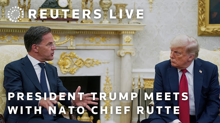 LIVE: President Trump meets with NATO's Rutte at White House