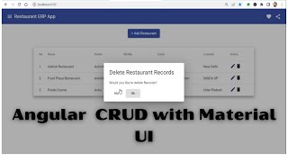 Angular 14 CRUD with Angular Material UI | json-server | Angular 15 Reactive forms example