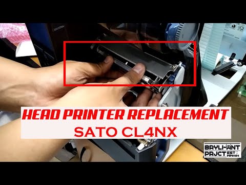SATO CL4NX Headprinter Replacement #diy #repairprinter #sato
