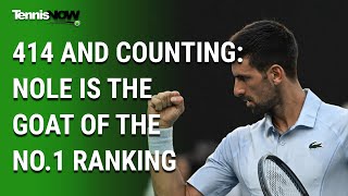 414 and Counting: Nole is the GOAT of the No.1 Ranking