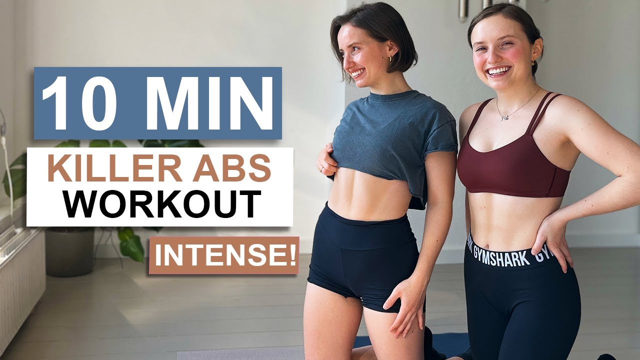 10 MIN DAILY ABS WORKOUT // At Home, Seriously hard, No Equipment ...