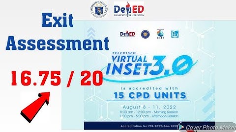 VINSET 3.0 EXIT ASSESSMENT | ATTEMPT 17th