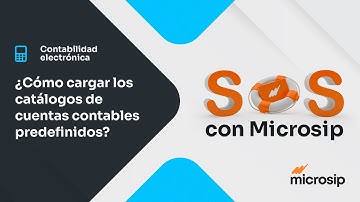 Microsip Contabilidad: Cómo cargar los catálogos de cuentas contables  predefinidos