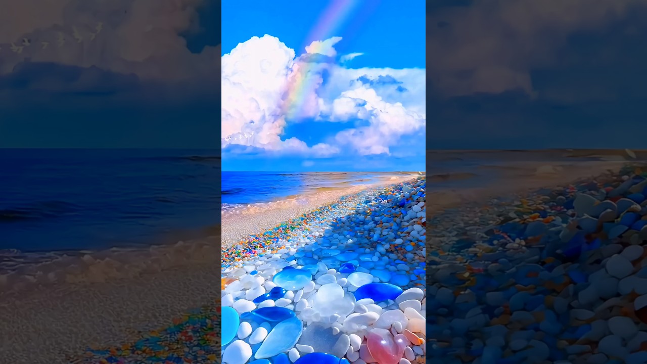 sea blue light in night😮!!really😱!! 