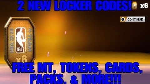 2 *NEW* FREE LOCKER CODES FOR NBA 2K20 MyTeam!- FREE TOKENS, MT, CARDS, OR PACKS POSSIBLE!!!