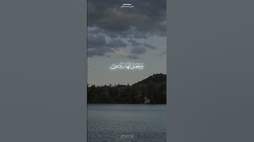 ﴿أَمَّن جَعَلَ الأَرضَ قَرارًا وَجَعَلَ خِلالَها أَنهارًا﴾ الآية ٦١ من سورة النملالقارئ #عبدالله_الم