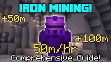 How to make 50m/hr with Iron Mining! | Hypixel Skyblock Mining Guide