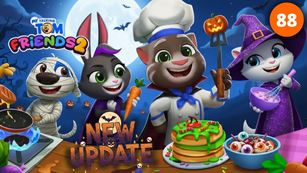Новое обновление к Хэллоуину в «Говорящий Том: Друзья 2»! 🎃👀