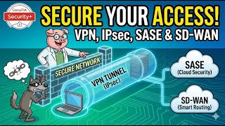 VPNs, IPsec, SD-WAN & SASE Explained | CompTIA Security+ SY0-701