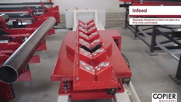 Fully Automated Pipe Infeed & Outfeed System - Copier Machinery