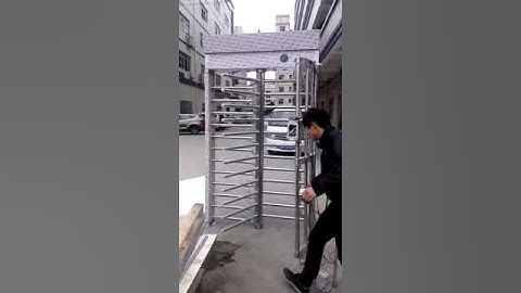 RFID card reader access control full height turnstile