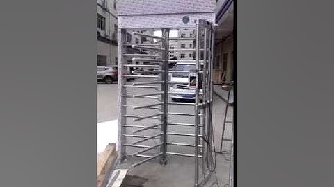 RFID card reader access control full height turnstile