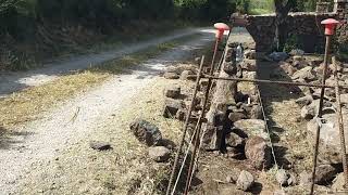 #Nuova costruzione muro a secco con copertina in cemento 