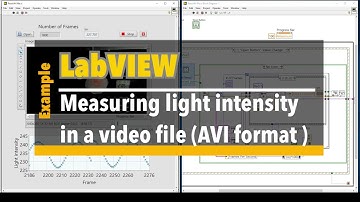 LabVIEW #EP25 Measuring light intensity in a video file