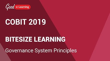 COBIT 2019 Bitesize Learning: Governance System Principles (COBIT 2019 tutorial)