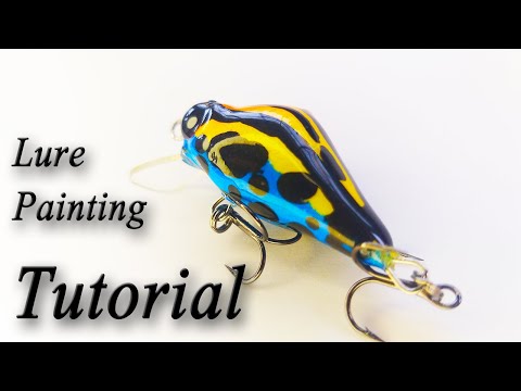 Lure Painting Tutorial-Toxic Frog Pattern 