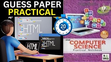 10th class Computer Practical Guess Paper 2023 | Class 10 Computer Practical HTML Model Paper