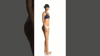 L-Space Sensual Solid Silver Lining Bikini Top Swimoutlet