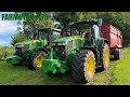 FARMVlog #78 - Odvážíme senáže s novým traktorem John Deere 7R 290