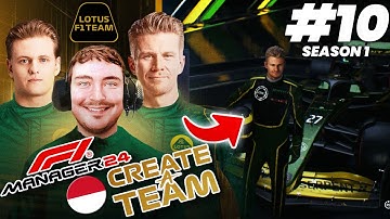 F1 MANAGER 24 CREATE A TEAM (Lotus F1 Team) #10 | SPECIAL LIVERY!