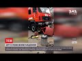 Новини Одеси: пожежна машина в`їхала в тютюновий кіоск